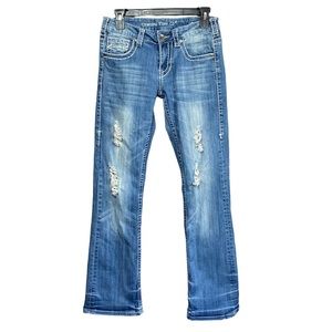 Cowgirl Tuff- Ain’t My Day To Care Bootcut Jeans- Sz. 27
